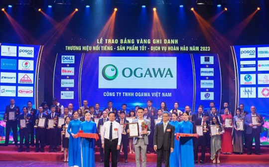 OGAWA nhận giải thưởng Sản phẩm Chất lượng Tốt vì Quyền lợi Người tiêu dùng năm 2023