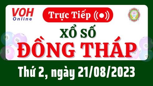 XSDT 21/8 - Kết quả xổ số Đồng Tháp hôm nay thứ 2 ngày 21/8/2023