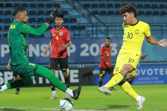 Video bóng đá U23 Timor Leste - U23 Malaysia: Uy lực vượt trội, hẹn đấu Việt Nam (U23 Đông Nam Á)