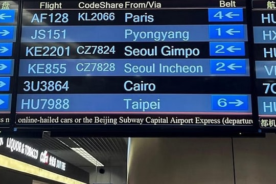 Chuyến bay thương mại quốc tế đầu tiên của Triều Tiên sau 3 năm đã hạ cánh tại Bắc Kinh