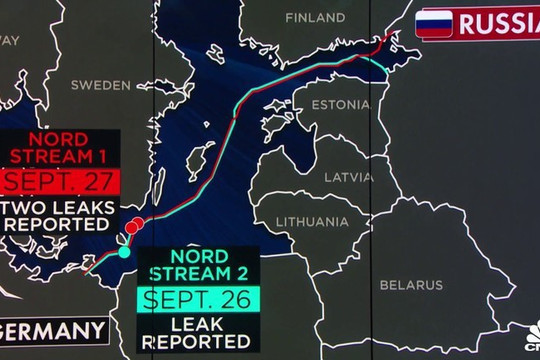 Đức chỉ ra dấu vết bàn tay đặt bom kích nổ Nord Stream 2