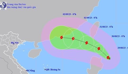 Bão Sao La sắp vào Biển Đông, cường độ rất mạnh