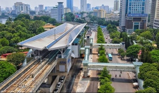 Đã hoàn thành 8 nhà ga trên cao của tuyến metro Nhổn - ga Hà Nội