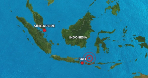 Động đất mạnh 7,0 độ ở Bali, Indonesia