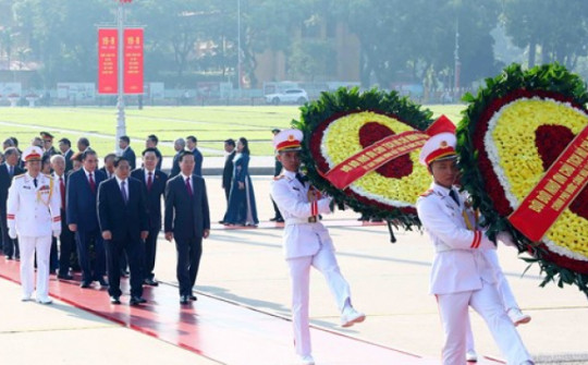 Lãnh đạo Đảng, Nhà nước viếng Chủ tịch Hồ Chí Minh nhân dịp Quốc khánh