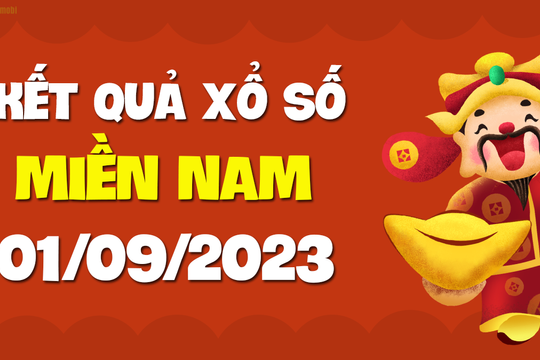XSMN 1/9 - SXMN 1/9 - KQXSMN 1/9 - Xổ số miền Nam ngày 1 tháng 9 năm 2023