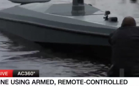 Nga thông báo phá hủy 3 xuồng không người lái Ukraine tấn công cầu Crimea