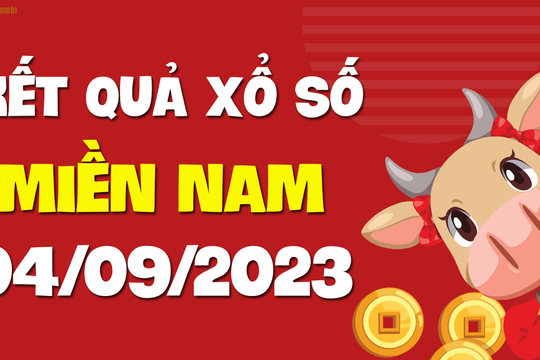 XSMN 4/9 - SXMN 4/9 - KQXSMN 4/9 - Xổ số miền Nam ngày 4 tháng 9 năm 2023