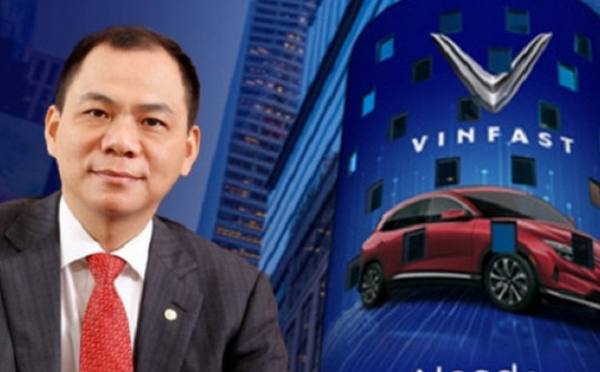 Cổ phiếu biến động, hãng xe VinFast của tỷ phú Phạm Nhật Vượng đứng vị trí thứ 8 thế giới