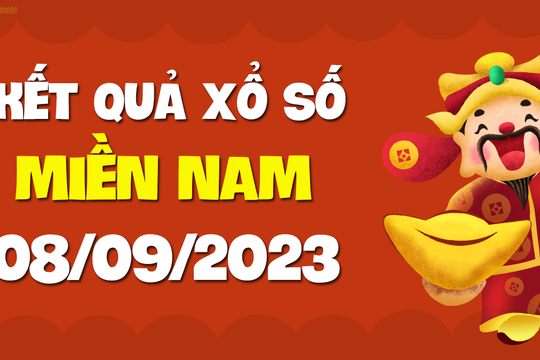 XSMN 8/9 - SXMN 8/9 - KQXSMN 8/9 - Xổ số miền Nam ngày 8 tháng 9 năm 2023