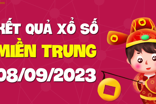 XSMT 8/9 - SXMT 8/9 - KQXSMT 8/9 - Xổ số miền Trung ngày 8 tháng 9 năm 2023