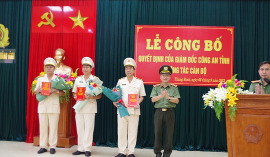 Hàng loạt quyết định quan trọng của Giám đốc Công an tỉnh Quảng Nam