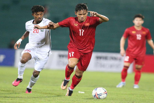Video bóng đá U23 Việt Nam - U23 Yemen: Hiệp đấu sôi động, "người nhện" cứu thua (Vòng loại U23 châu Á) (H1)