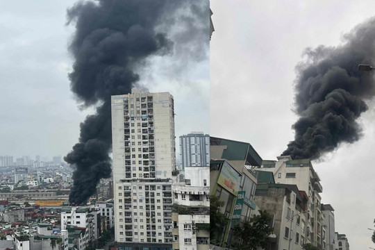 Cháy nhà 6 tầng ở Hà Nội, nhiều tài sản bị thiêu rụi
