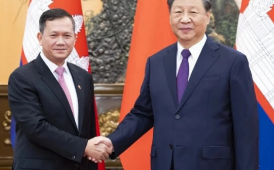 Ông Hun Manet gặp Chủ tịch Trung Quốc Tập Cận Bình