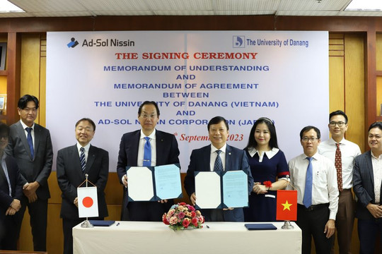 Đại học Đà Nẵng ký kết hợp tác với Tập đoàn Ad-sol Nissin Nhật Bản