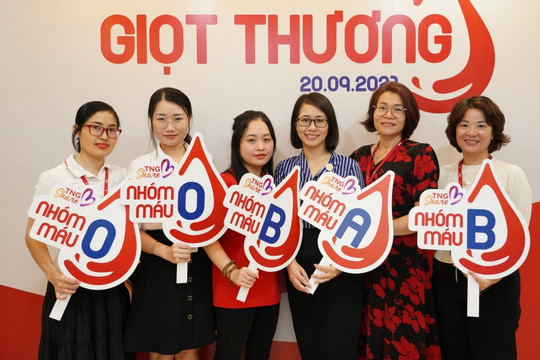 TNG Holdings Vietnam mang ‘giọt thương”’gửi vào ngân hàng máu