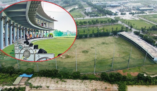 Sân tập golf 'chui' trong KĐT Thanh Hà: Yêu cầu phá dỡ vẫn rầm rộ hoạt động