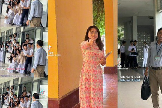 Đà Nẵng: Thầy trò trường THPT Phan Châu Trinh "tạo trend" ghi lại kỉ niệm tuổi học trò