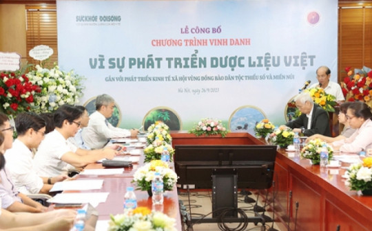 Bộ Y tế công bố chương trình vinh danh vì sự phát triển dược liệu Việt