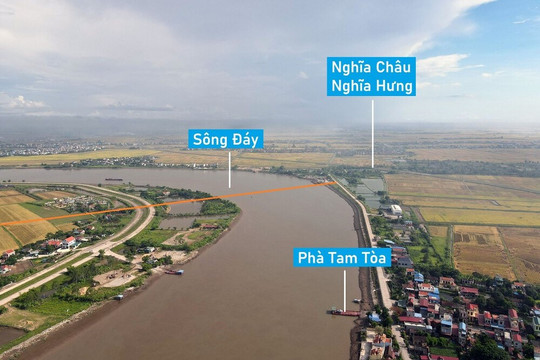 Thi công cầu vượt sông Đáy nối Ninh Bình và Nam Định