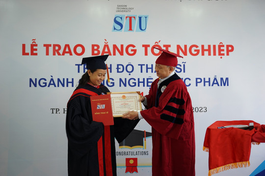 STU trao bằng tốt nghiệp Thạc sĩ ngành Công nghệ Thực phẩm