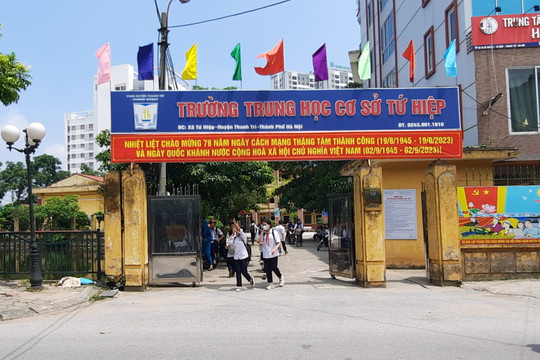 UBND huyện Thanh Trì thông tin về phản ánh thu quỹ tại Trường THCS Tứ Hiệp