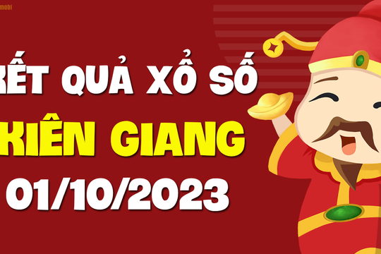 XSKG 1/10 - Xổ số Kiên Giang ngày 1 tháng 10 năm 2023 - SXKG 1/10