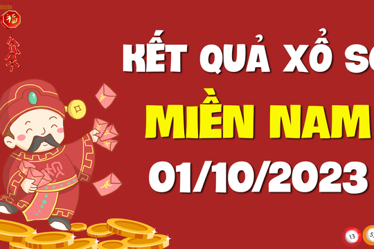 XSMN 1/10 - SXMN 1/10 - KQXSMN 1/10 - Xổ số miền Nam ngày 1 tháng 10 năm 2023