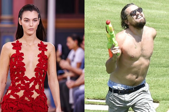 Tình mới kém 25 tuổi của Leonardo DiCaprio mặc xuyên thấu tôn body "nữ thần Hy Lạp"