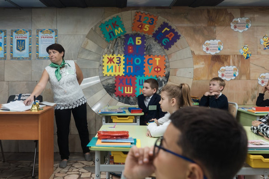 Ukraine xây trường học dưới lòng đất