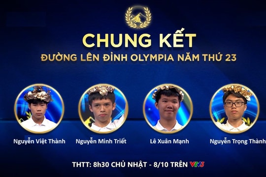 Điểm danh 4 thí sinh vào chung kết Olympia năm thứ 23