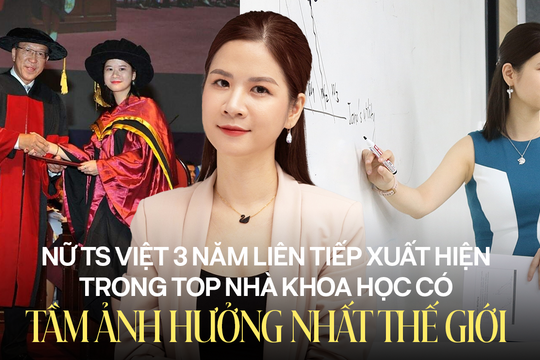 Nữ tiến sĩ Việt 3 năm liên tiếp xuất hiện trong top nhà khoa học có tầm ảnh hưởng nhất thế giới