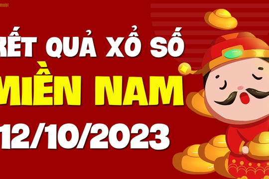 XSMN 12/10 - SXMN 12/10 - KQXSMN 12/10 - Xổ số miền Nam ngày 12 tháng 10 năm 2023
