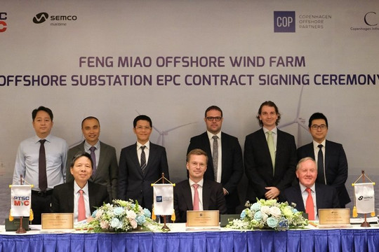 Ký hợp đồng cung cấp trạm biến áp cho dự án điện gió ngoài khơi Fengmiao