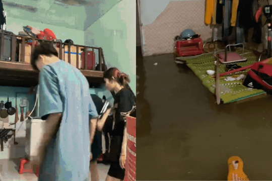 Người trẻ thuê trọ ở Đà Nẵng chất đồ lên cao vì mưa ngập, ký ức trận lụt lịch sử năm ngoái ùa về