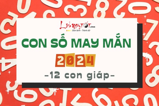 Con số may mắn của 12 con giáp năm 2024: Tấm vé may mắn cho tương lai của bạn!