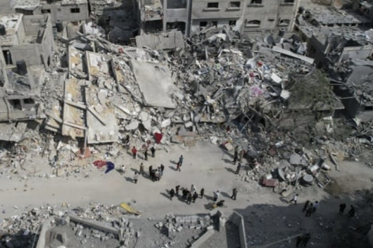 Cận cảnh Israel oanh tạc trụ sở của Hamas