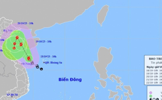 Biển Đông chính thức hứng bão số 5, Bắc Bộ và Bắc Trung Bộ sắp mưa to