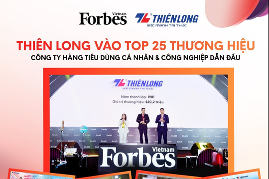 Forbes Việt Nam: Tiếp sức mùa thi góp phần quan trọng tạo giá trị thương hiệu Thiên Long