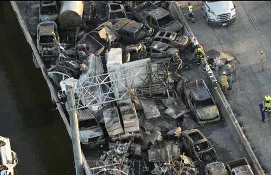 Tai nạn liên hoàn trên cao tốc ở bang Louisiana vì 'siêu sương mù'