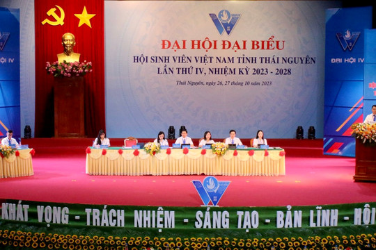 270 đại biểu dự Đại hội đại biểu Hội Sinh viên Việt Nam Thái Nguyên lần thứ IV