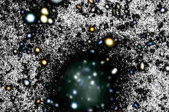 Một thiên hà mới phát hiện "gần như hoàn toàn tối"