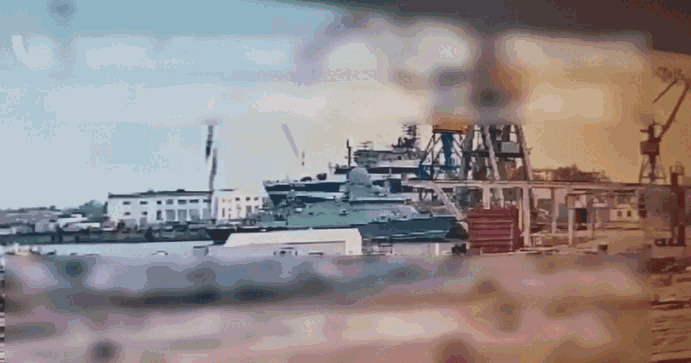 Rò rỉ hình ảnh tàu tên lửa Askold của Nga bị phá hủy ở Crimea