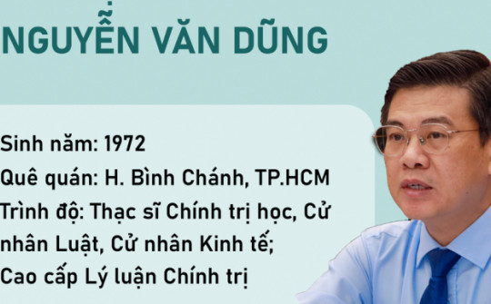 Chân dung tân phó Chủ tịch UBND TP.HCM Nguyễn Văn Dũng