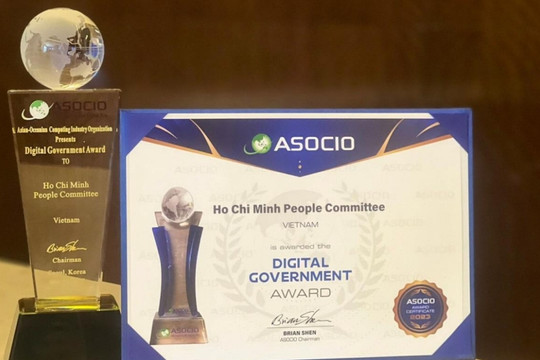 TPHCM đoạt giải Chính quyền số xuất sắc ASOCIO 2023