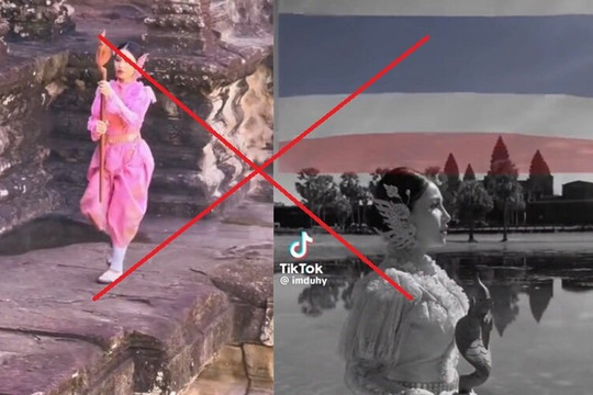 Ghép hình vua Thái Lan vào clip Angkor Wat, TikToker Hứa Quốc Anh gây phẫn nộ