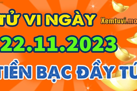 Tử vi ngày 22/11/2023 của 12 con giáp thứ 4: Dần mạnh mẽ, Thìn căng thẳng