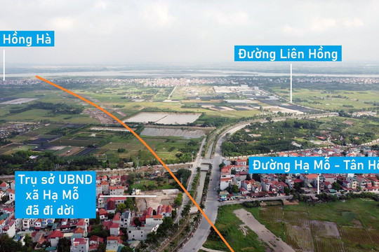Hình ảnh đường vành đai 4 qua huyện Đan Phượng, Hà Nội đang xây dựng