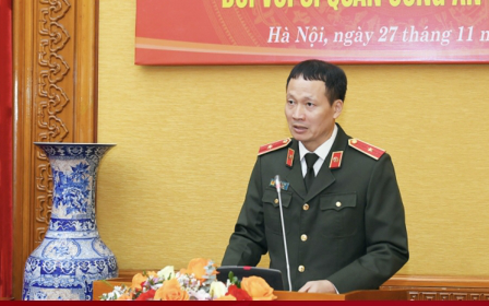 Thiếu tướng Vũ Hồng Văn tham gia Cơ quan Ủy ban Kiểm tra Trung ương